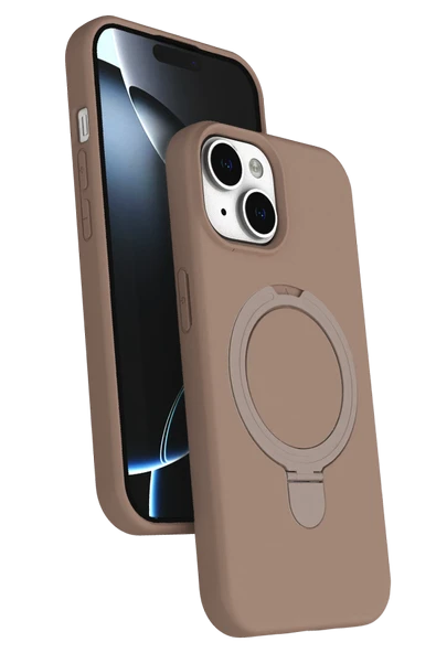 Zipax Apple iPhone 15 Kılıf MgSafe Özellikli Standlı Kapak Azn-Regal ürün görseli 1