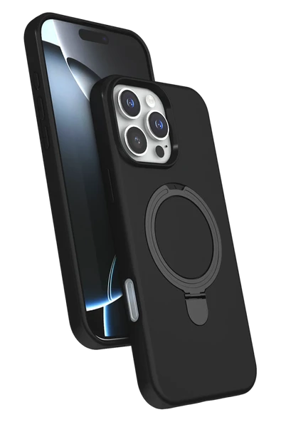 Zipax Apple iPhone 15 Pro Max Kılıf MgSafe Özellikli Standlı Kapak Azn-Regal ürün görseli 1