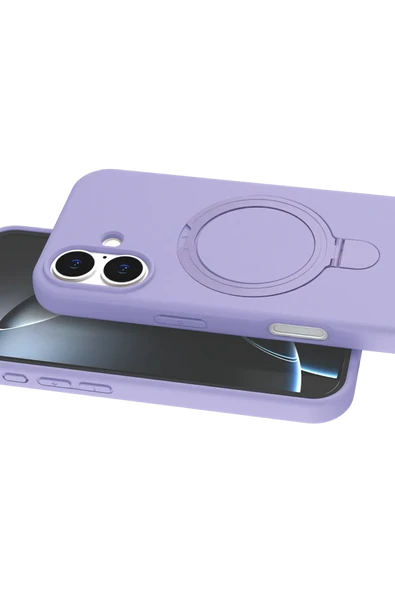 Zipax Apple iPhone 16 Plus Kılıf MgSafe Özellikli Standlı Kapak Azn-Regal - Resim 2