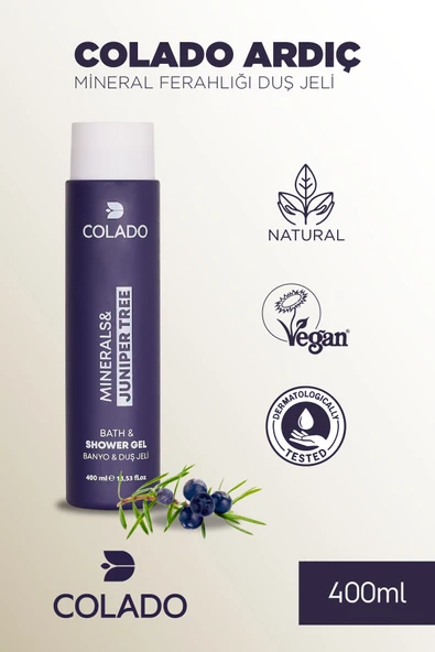 COLADO Ardıç Ferahlığı & Mineral Özlü Duş Jeli – Juniper Tree Mineral Purifying Shower Gel (400 ml) ürün görseli