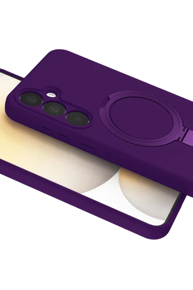 Zipax Samsung Galaxy S24 FE Kılıf MgSafe Özellikli Standlı Kapak Azn-Regal - Resim 2