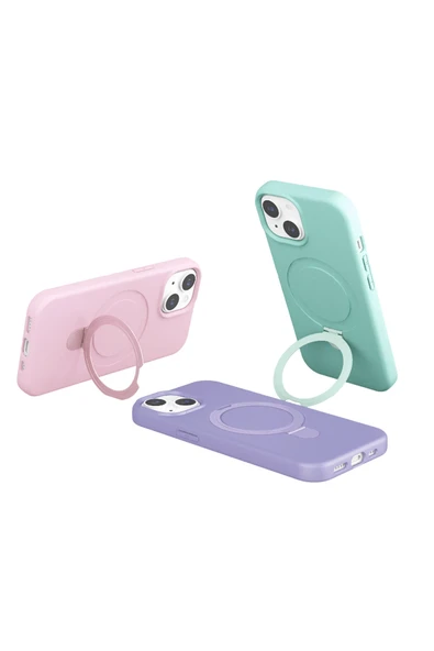 Zipax Apple iPhone 15 Plus Kılıf MgSafe Özellikli Standlı Kapak Azn-Regal - Resim 3