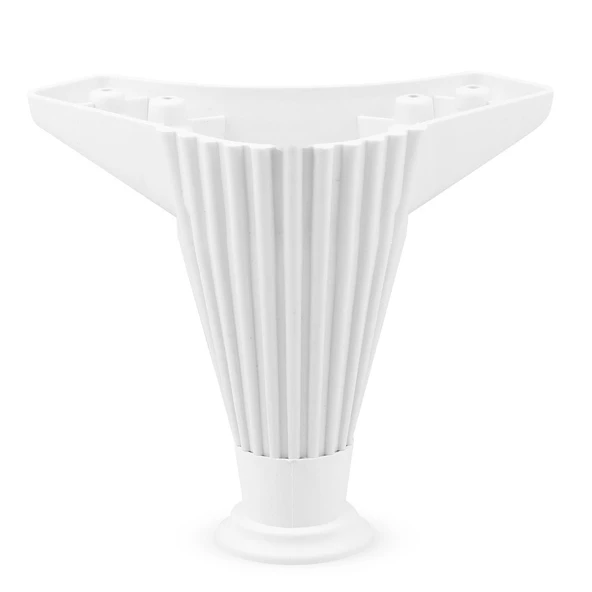 Mobilya Kanepe Koltuk Ünite Puf Ayağı 12 Cm Beyaz Baza Ayakları 4 Adet - 6