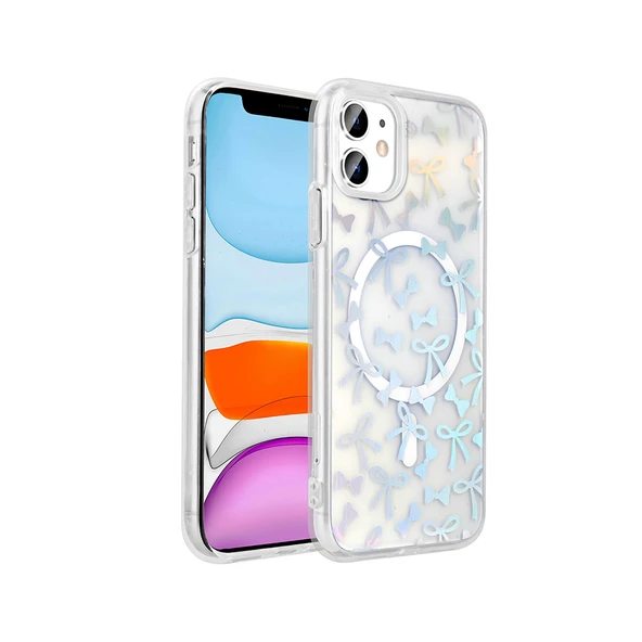 Zipax Apple iPhone 11 Kılıf Soft Silikon Mgsafe Özellikli Kapak Zr-Folk - Resim 3