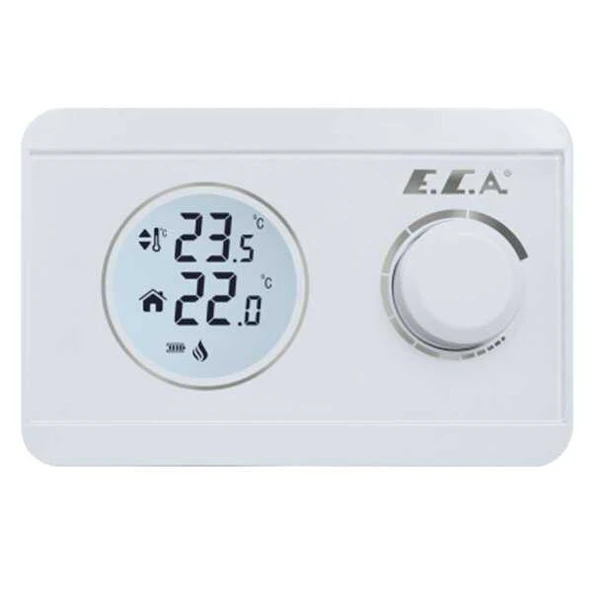 Eca Poly Pure 100W Dijital Pilli On-Off Kablosuz Oda Termostatı ürün görseli