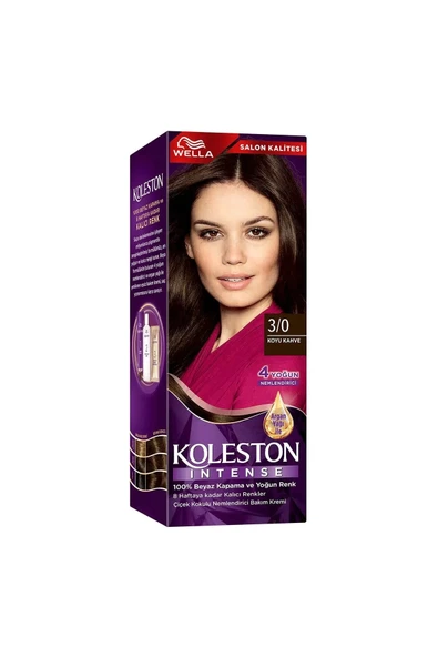 Koleston Intense Saç Boyası 3/0 Koyu Kahve - Salon Kalitesi - 4