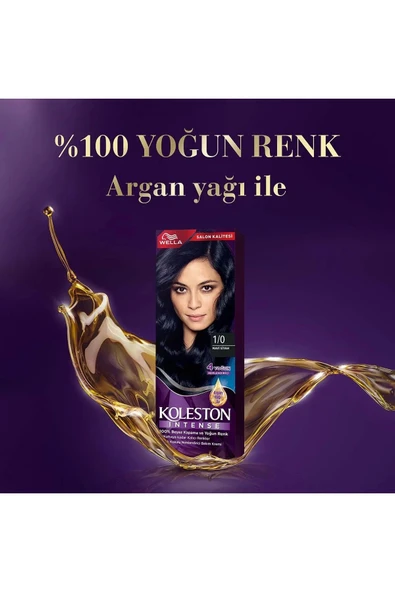 Koleston Intense Saç Boyası 1/0 Mavi Siyah - Salon Kalitesi - 6