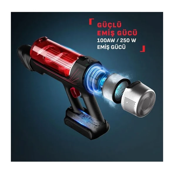 Tefal TY2098WO X-Force Flex 9.60 Animal Care Kablosuz Şarjlı Dikey Süpürge 7211005342 - 4