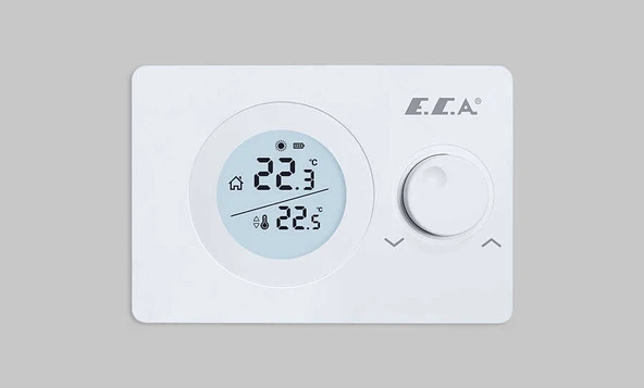 Eca Poly Pure 100W Dijital Pilli On-Off Kablosuz Oda Termostatı - Resim 3