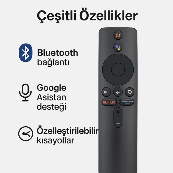 Coofbe Xiaomi Mi TV Stick Uyumlu KumadaNetflix Prime Tuşlu Xiaomi Mi TV Stick Uyumlu Kumanda TV Box Uyumlu Uzaktan kumanda - 9