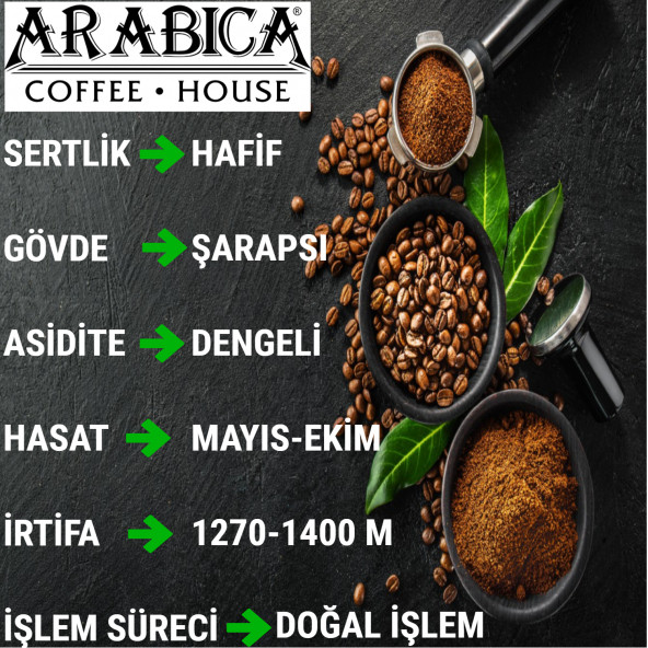 ARABICA COFFEE HOUSE Arabica Öğütülmüş Nitelikli Çikolata Fındık Aromalı Hafif Türk Kahvesi 250 gr - 3