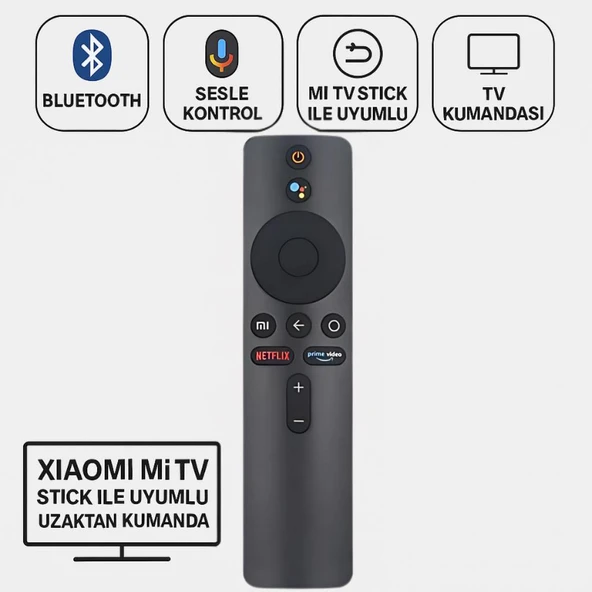 Coofbe Xiaomi Mi TV Stick Uyumlu KumadaNetflix Prime Tuşlu Xiaomi Mi TV Stick Uyumlu Kumanda TV Box Uyumlu Uzaktan kumanda - 7