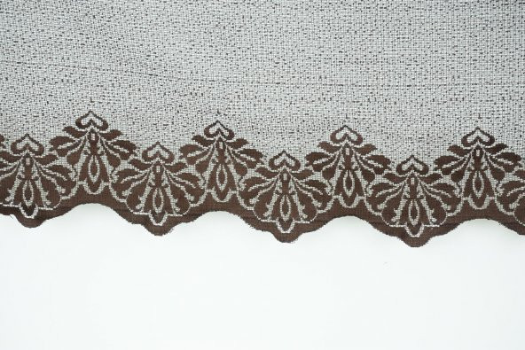 DAR ETEK ACI KAHVE RENK TEK KANAT Hazır dikilmiş Pileli Fon Perde 75*260 cm - 2