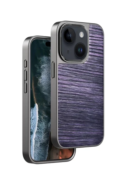 Venco iPhone 14 Wave Kapak - Derin Mor ürün görseli 1
