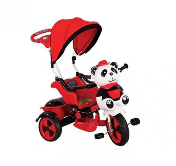 Babyhope 127 Little Panda Kırmızı-Siyah 3 Tekerlekli Bisiklet