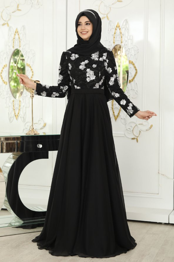 Pınar Şems - Çiğdem Abiye - Siyah - 2