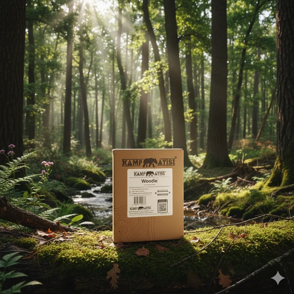 Kamp Ayısı® Woodie™ Siyah Su Geçirmez Oxford Odun Taşıma Çantası 44 Lt | Kamp ve Şömine Kullanımı İçin - 2