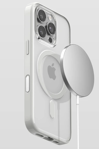 Apple iPhone 16 Pro Max Joly Magsafe Kapak - Beyaz - Resim 5