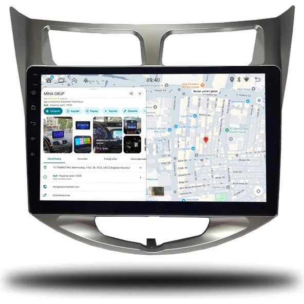 Medya Magic Hyundai Accent Blue 2011-2019 Arası 8-128 GB Multimedya Navigasyon - Resim 4