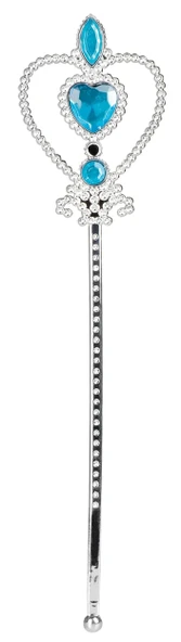 Mavi Renk Kalp İşlemeli Karlar Ülkesi Elsa Asası - Resim 2