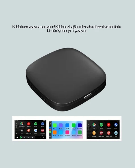 5.8GHz WiFi Destekli Kablosuz Android Auto Dönüştürücü - Resim 2
