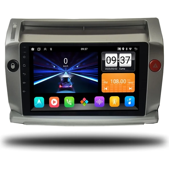 Medya Magic Medyamagic Citroen C4 2007-2011 Arası 8-128 GB Multimedya Navigasyon - Resim 4