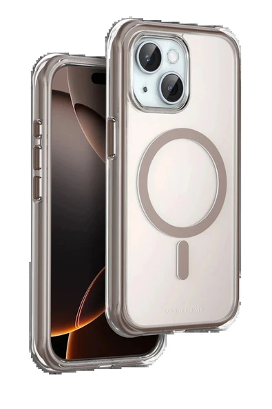 Apple iPhone 15 Hulk Magsafe Kapak - Çöl Titanyum ürün görseli 1