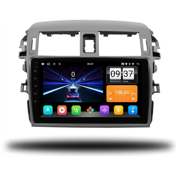 Medya Magic Toyota Corolla 2007-2011 Büyük Çerçeveli 6-64 GB Multimedya Carplay ürün görseli