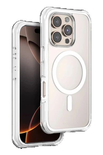 Apple iPhone 16 Pro Max Hulk Magsafe Kapak - Beyaz ürün görseli 1