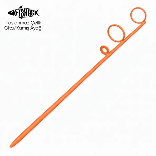 Olta Kamış Ayağı - Paslanmaz Çelik - Fishack - Turuncu - 1