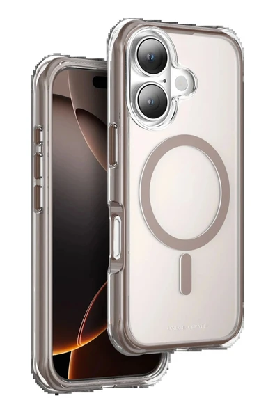 Apple iPhone 16 Hulk Magsafe Kapak - Çöl Titanyum ürün görseli 1