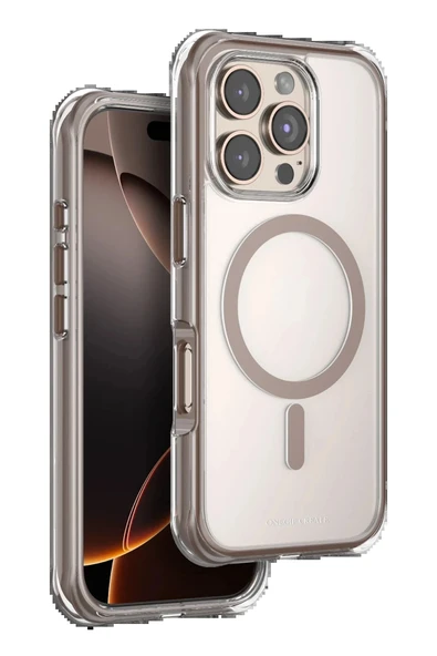 Apple iPhone 16 Pro Hulk Magsafe Kapak - Çöl Titanyum ürün görseli 1