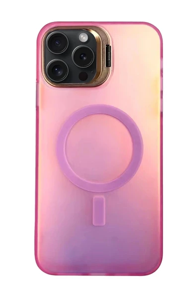 iPhone 15 Pro Primera Magsafe Standlı Kapak - Pembe ürün görseli 1