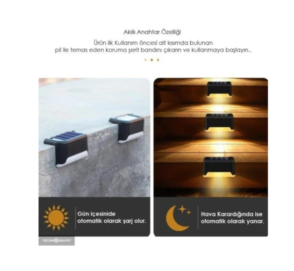 WaterProof Solar Merdiven Lambası