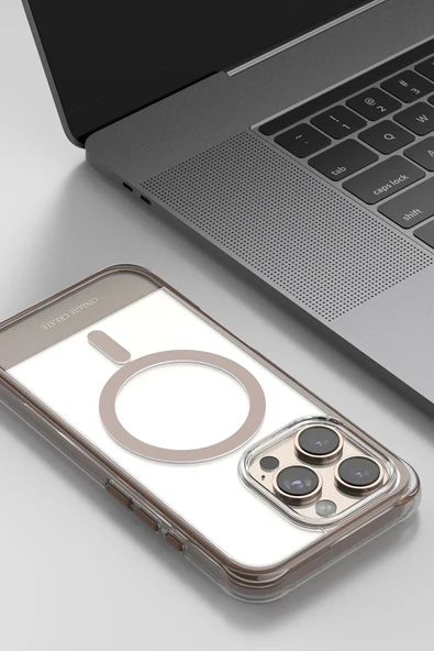 Apple iPhone 15 Pro Max Hulk Magsafe Kapak - Beyaz - Resim 2