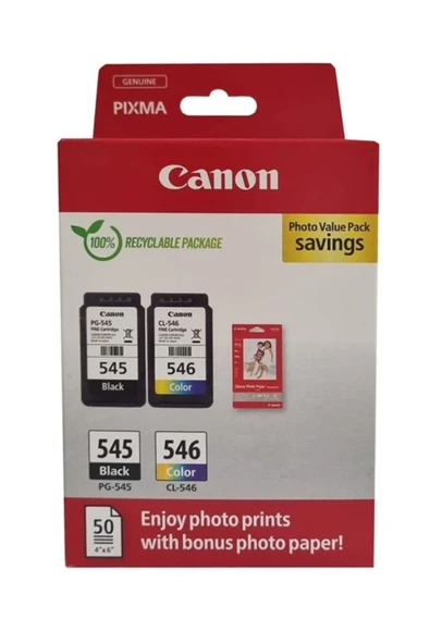 Canon Pg-545 Cl-546 Photo Value 2'li Mürekkep Kartuş - 1