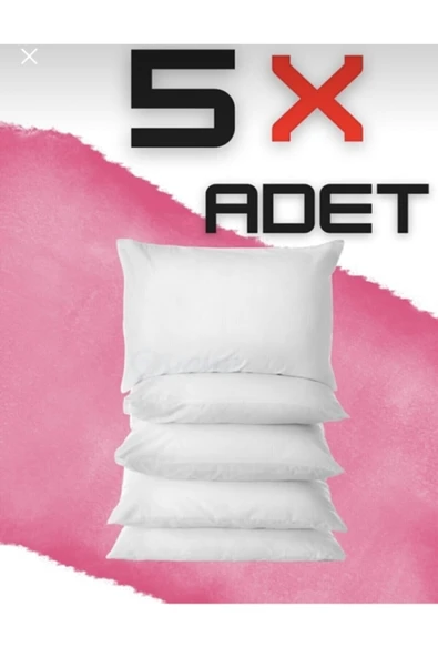 DOĞANTEKS Microfiber Antialerjik Yastık Silikonlu Pamuklu 50x70 5 Adet - 2