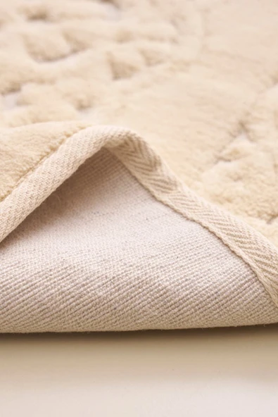 Madame Clean Home Damaks Cotton Eco 2 Li Paspas Cappuccino %100 Pamuk - 4
