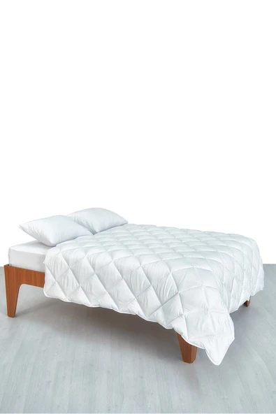 Madame Clean Home Yorgan Seti Microfiber Çift Kişilik Yorgan + 2 Adet Boncuk Silikon Yastık - Resim 3