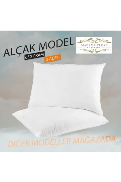 Madame Clean Home Silikon Dolgulu Yastık - Soft Yastık - 2 Adet Yastık 650 Gr ürün görseli