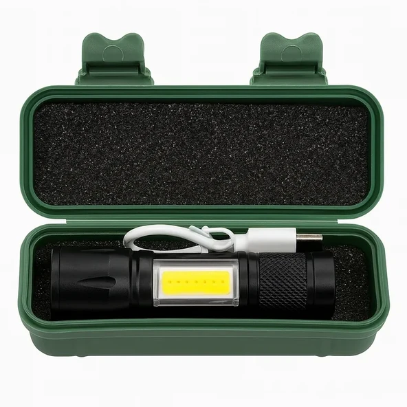 2 Adet Q-Max Xpe Usb Charge Zomlu El Feneri ürün görseli 1