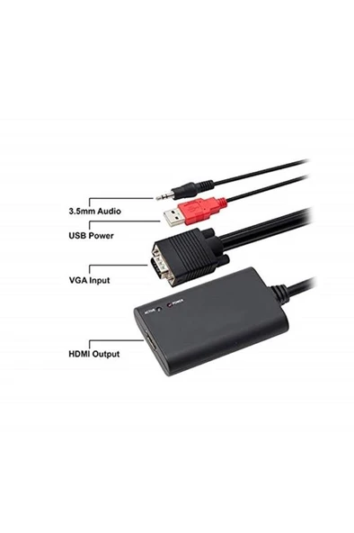 S-link SL-VHC20 VGA To HDMI Çevirici Teşhir - 2