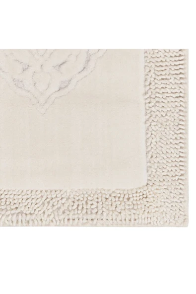 İva Home Collections TİFFANY 2'li Pamuklu Klozet Takımı Krem Banyo Paspas Seti - 4