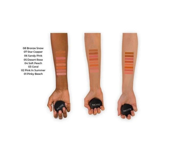 Note Luminous Silk Compact Allık 05 Desert Rose - 2