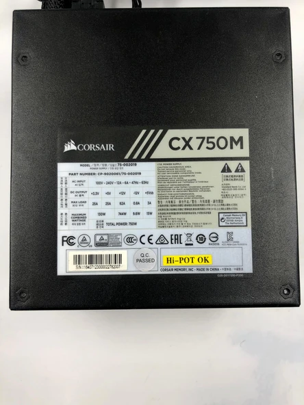 Corsair CX750 750 Watt 80 Plus Bronze Atx Güç Kaynağı ( OUTLET ) - 2