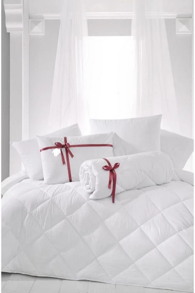 Madame Clean Home Tek Kişilik Antialerjik Lüx Microfiber Yorgan + 1 Adet 800 Gr Boncuk Slikon Yastık Seti ürün görseli