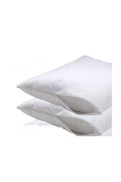 Madame Clean Home 50x70 %100 Pamuklu Yastık Içi Koruyucu Kılıf Fermuarlı Beyaz 2 Adet - 1
