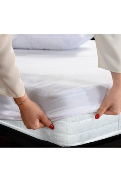 Madame Clean Home %100 Sıvı Geçirmez Fitted Tek Kişilik Alez Yatak Koruyucu100x200 - Resim 3