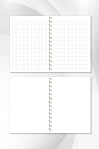 NY MAKAM A4 Spiralli Okul Defteri 80 yaprak 4'lü Set 2 Kareli 2 Çizgili - 6