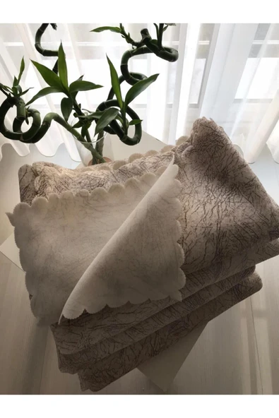 Hilal Home Sabıre Kozmetık Süngerli Koltuk Çekyat Örtüsü Süt Kahve Kaymaz Yıkınabılır Örtü - 8